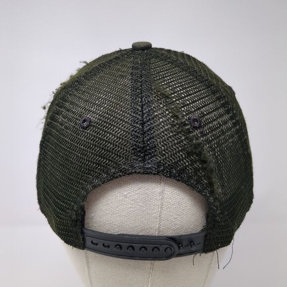 Carhartt Snapback Trucker Hat Black One Size Adjustable Mesh Back 6 Panel Blank - Picture 5 of 8